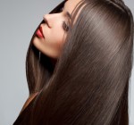 Woman with smooth hair. High quality image.