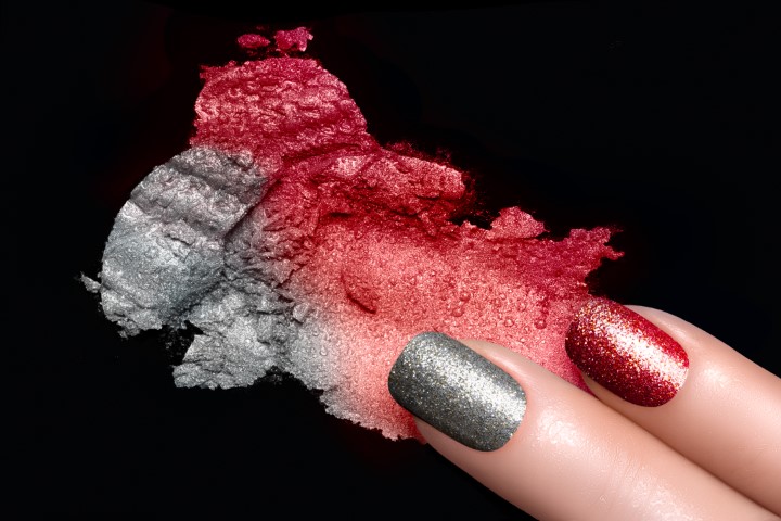 Glitter Nail Polish and Mineral Colorful Eye Shadow