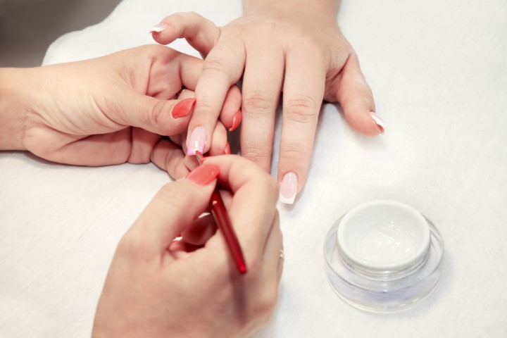Artificial Nails In A Beauty Salon